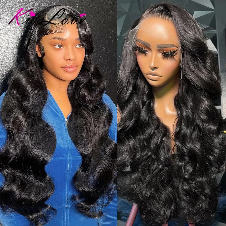Kiss Love Body Wave 13x4/13x6 HD Lace Front Human Hair Wigs Pre Plucked 5x5 HD Lace Closure Wigs 360 Human Hair Lace Frontal Wig