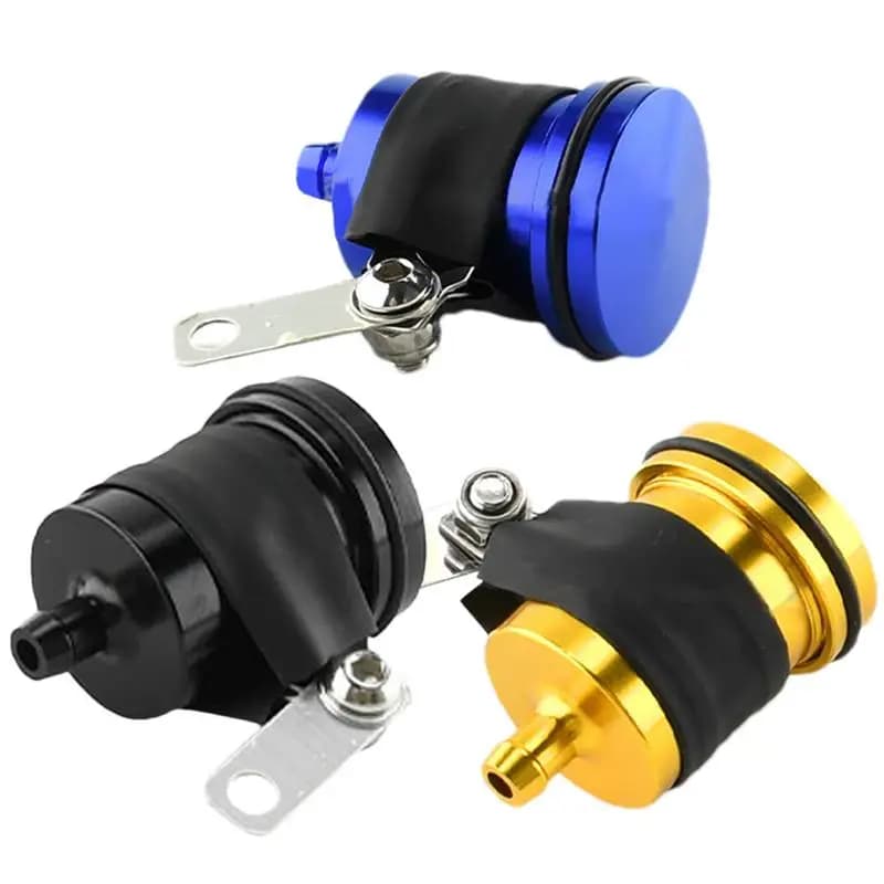 Direct Push Brake Oil Pot Aluminum Alloy Tank Oil Fluid Cup Upper Pump Oil Cup Tank Oil Fluid Cup Motorcycle Front Brake Fluid