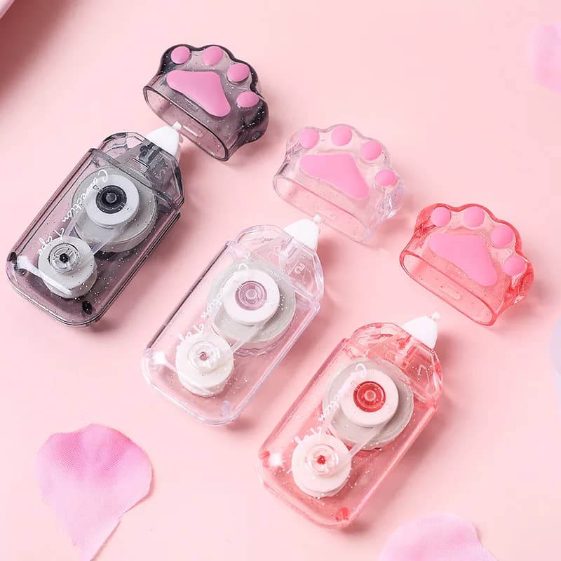 Mr. Paper 3 styles 1/pack Cat Paw Correction Tape Creative Girl Cute Large Capacity Student Supplies Scribble Tape