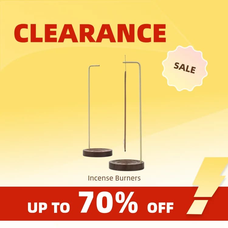 Clearance_Incense Stick Holder Exquisite Decorative Wooden Incense Burner Ornament with Base Living Room Supply Decorative_Conti