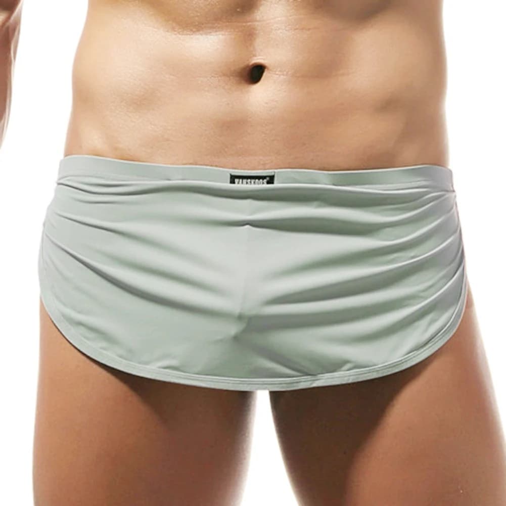 Sexy Men's Panties Casual Home Shorts With Pouch Thongs Underwear Low Waist Elastic Man Briefs Lingerie