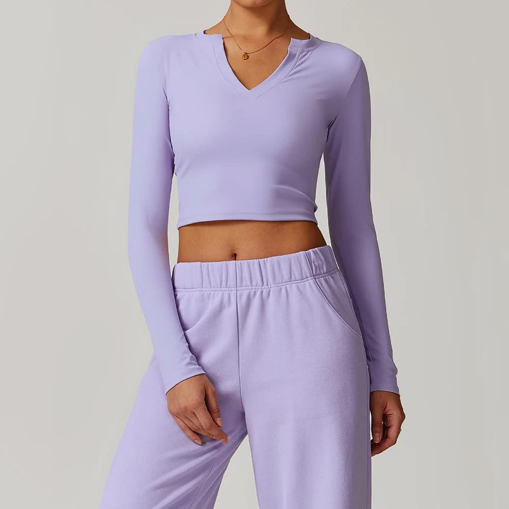 Yoga Shirts for Women Long Sleeve Fitness Clothes Workout Dry Fit Breathable High Elastic Tight Sport Tops Running Gym Crop Top