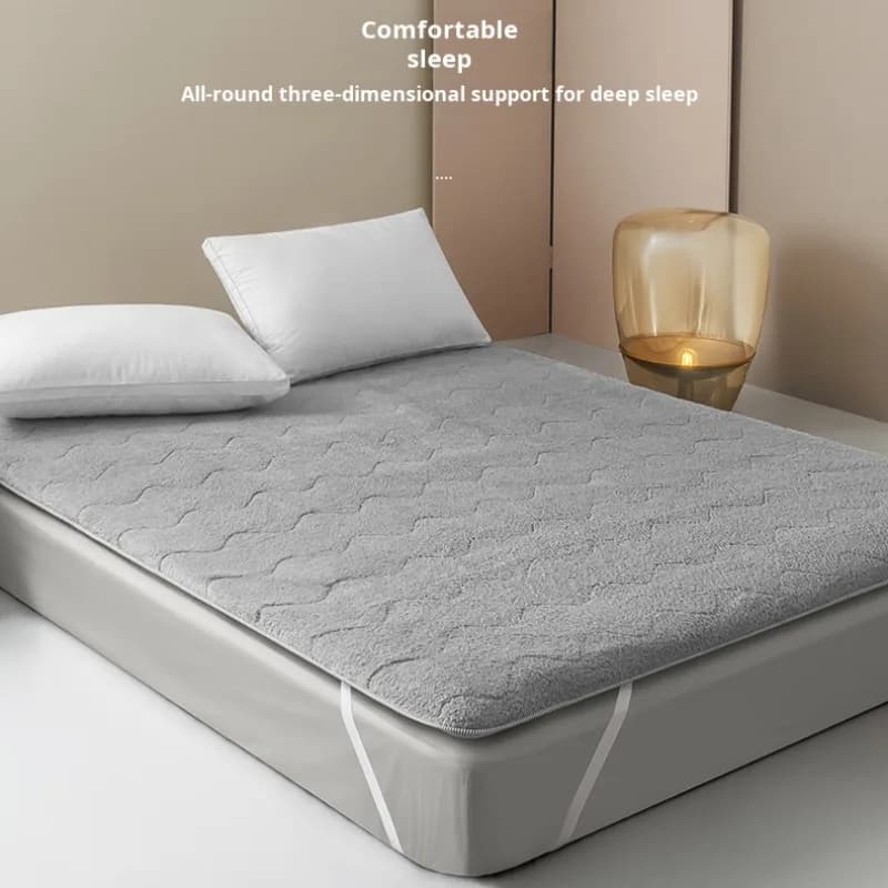 Wool Tatami Mattress Foldable Thick Warm Sleeping Pad Floor Mattress Topper for Winter Home Bedroom Dormitory Comfortable Use
