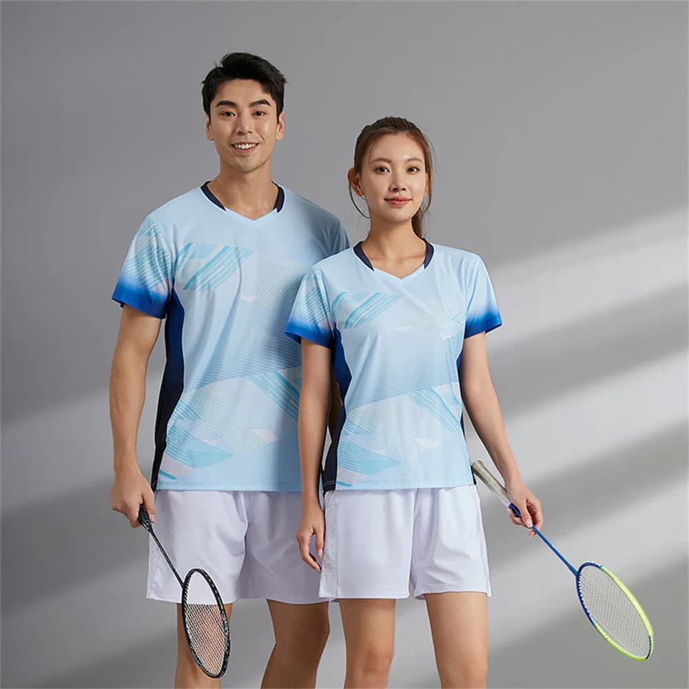 Men Badminton Jerseys Shorts Women Shuttlecock Shirt Skirt Team Uniform Breathable Quick Drying Sportswear Tennis Training Suits