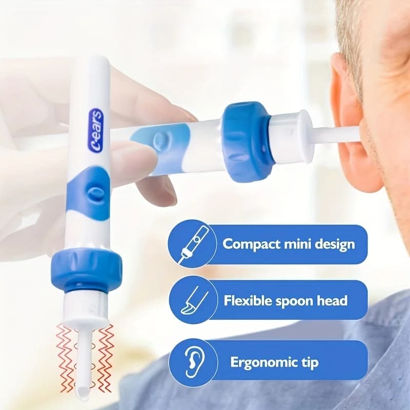 2025 New 1pcs Portable Automatic Earwax Removal Kit Electric Earwax Vacuum Suction Electric Kit Remover Ear Cleaning Earspoon