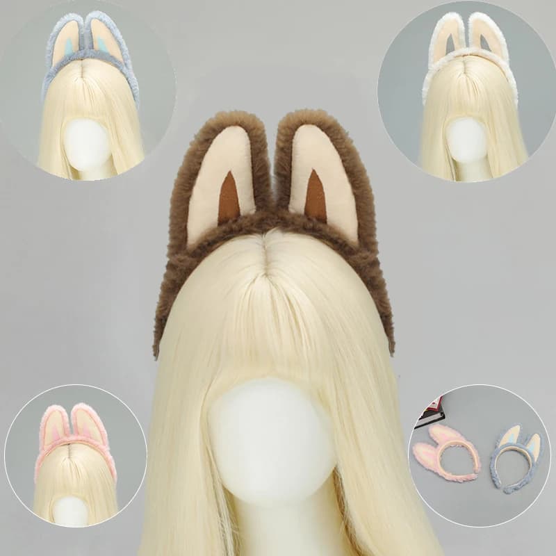 Kawaii Monsters BB Headband Cosplay Bubu Devil Baby Plush Ear Hair Band Cute Elf Ear Face Wash Headdress Friend Birthday Gifts