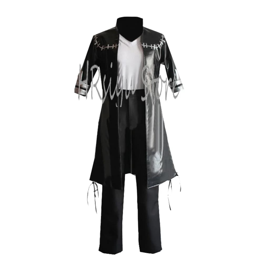 Anime Cosplay dabi Costume Leather Jacket Outfit Mens Womens Long Coat Halloween Christmas Party customized