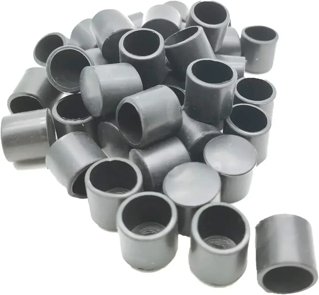 12PCS 12mm-63mm Round Shape PVC Rubber Covers Furniture Foot Table Chair Leg End Cap Cover Tip Protectors Black