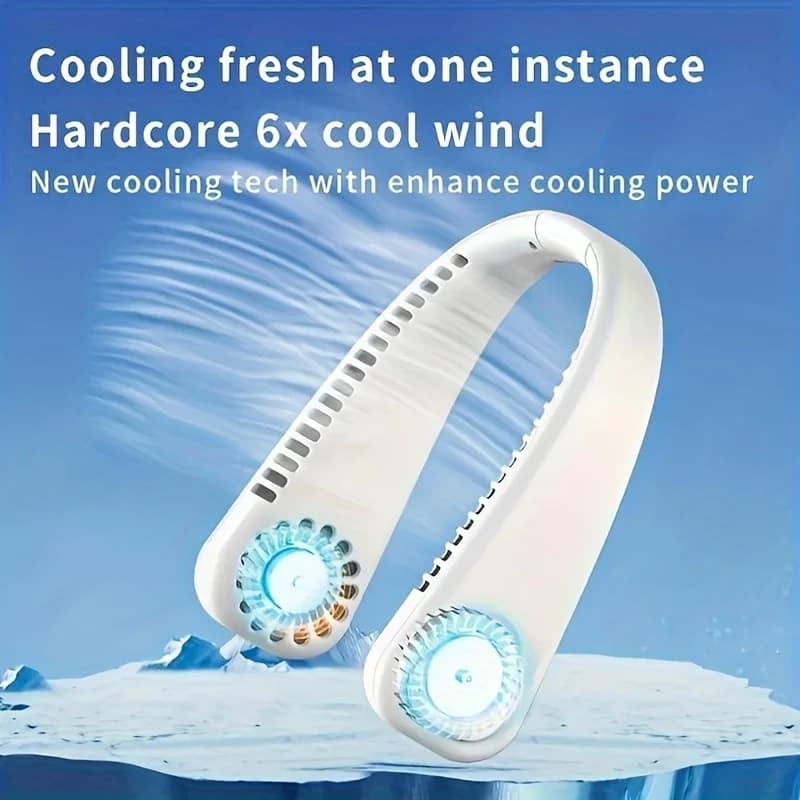Neck fan portable 3-speed USB charging outdoor sports office available
