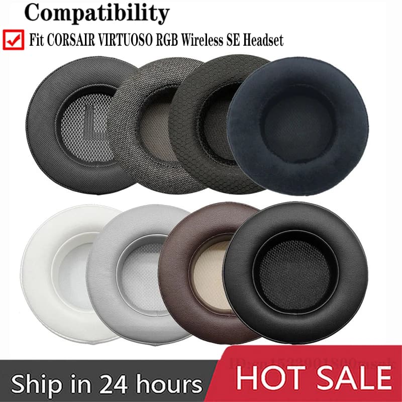 Replacement Earpads Headband for CORSAIR VIRTUOSO RGB Wireless SE Headset Ear pads Headphones Leather Sleeve Earphone Earmuff
