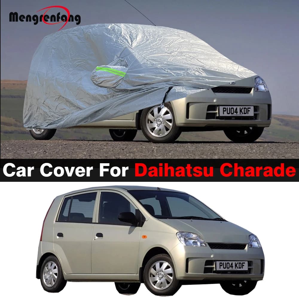Full Car Cover Sun Anti-UV Rain Snow Dust Resistant Windproof Auto Cover For Daihatsu Charade Sedan Hatchback 1977-2012