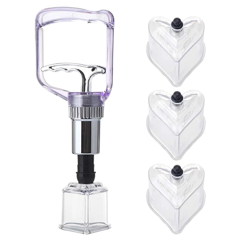 Star/Heart Shape Vacuum Cupping Massage Jar Cans Chinese Medicine Physiotherapy Anti-Cellulite Suction Cups Body Massager