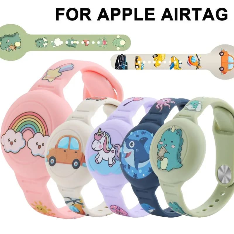Airtag Bracelet for Kids Necklace ,Comfy Secure Air tags Wristband Kids Air Tag Necklace for Kids, Adults Kids AirTag Watch Band
