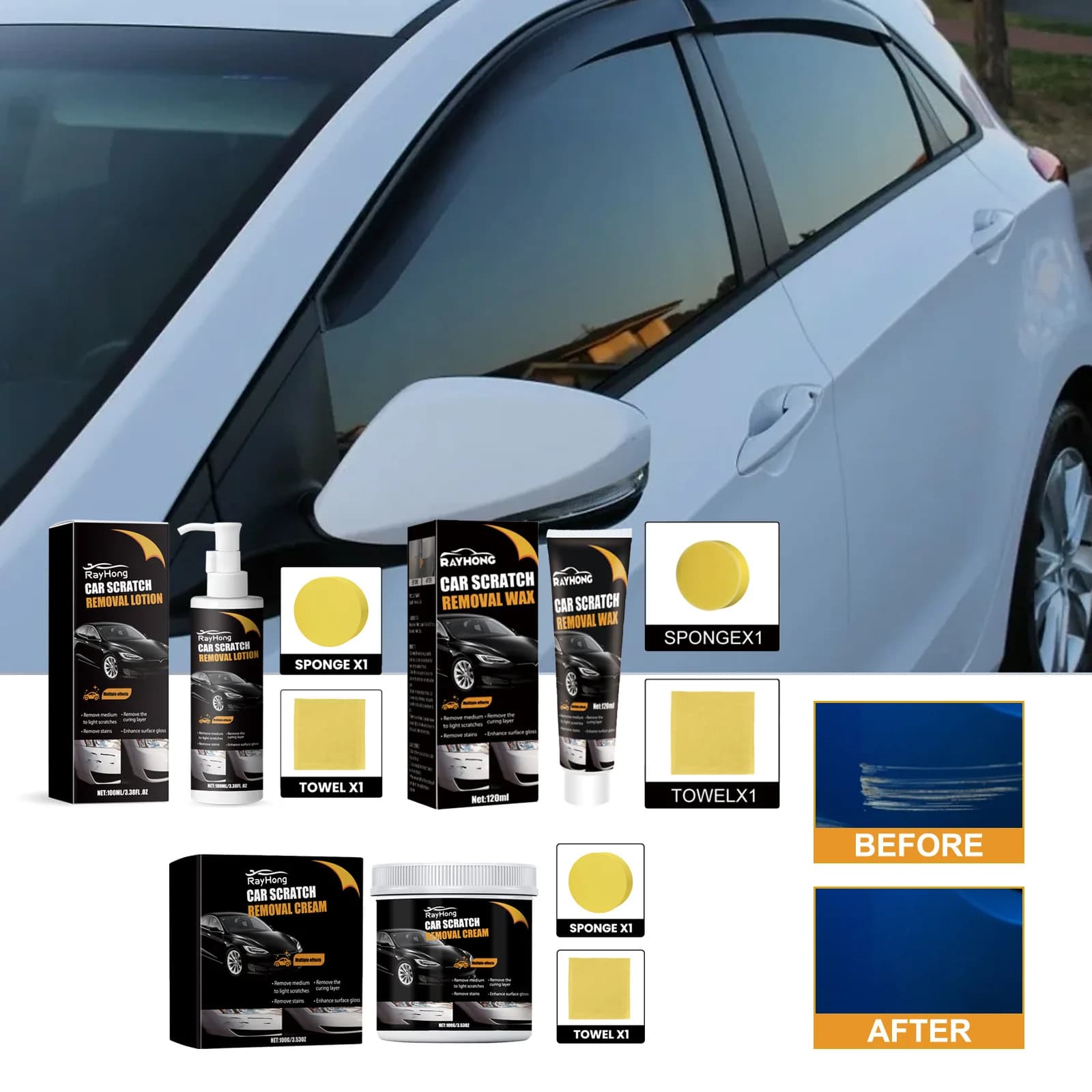 High Protection Car Scratch Repair Polishing Car Paint Care Cleaning Kit Paint Care Tools Auto Body Swirl Scratch Cream Lotion
