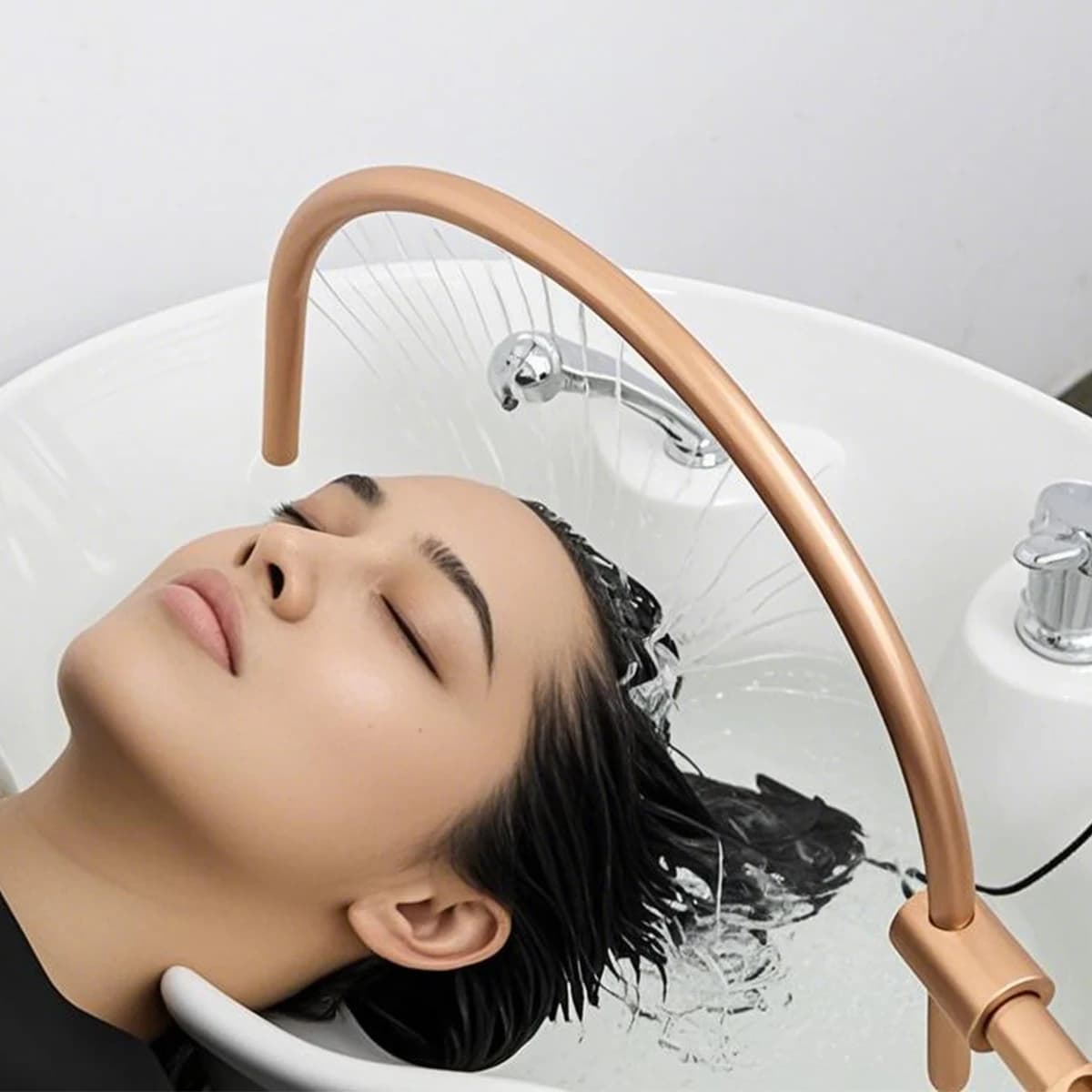 YOyo Plus Professional Hair Salon Head Spa Shower Massage Equipment - Flushing Hair Washing Bed Pump with Water Outlet for Head
