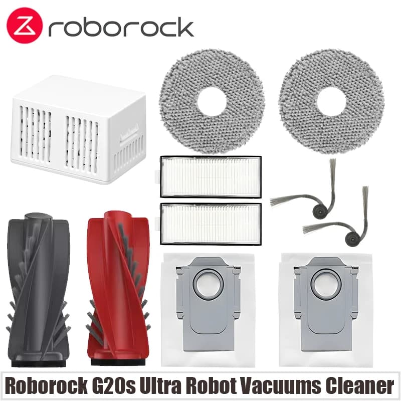 Roborock G20s Ultra Robot Vacuum Cleaner Accessories mop Choth vacuum bags Side Brush Filter Replaceable Spare Parts