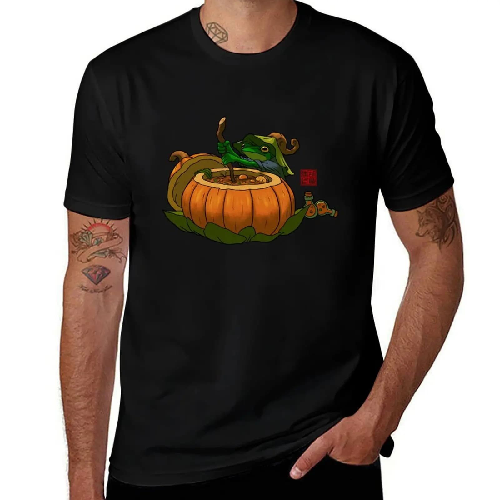 Halloween potion maker witchy frog no text T-Shirt oversized t shirt aesthetic clothes sublime for a boy t shirt men