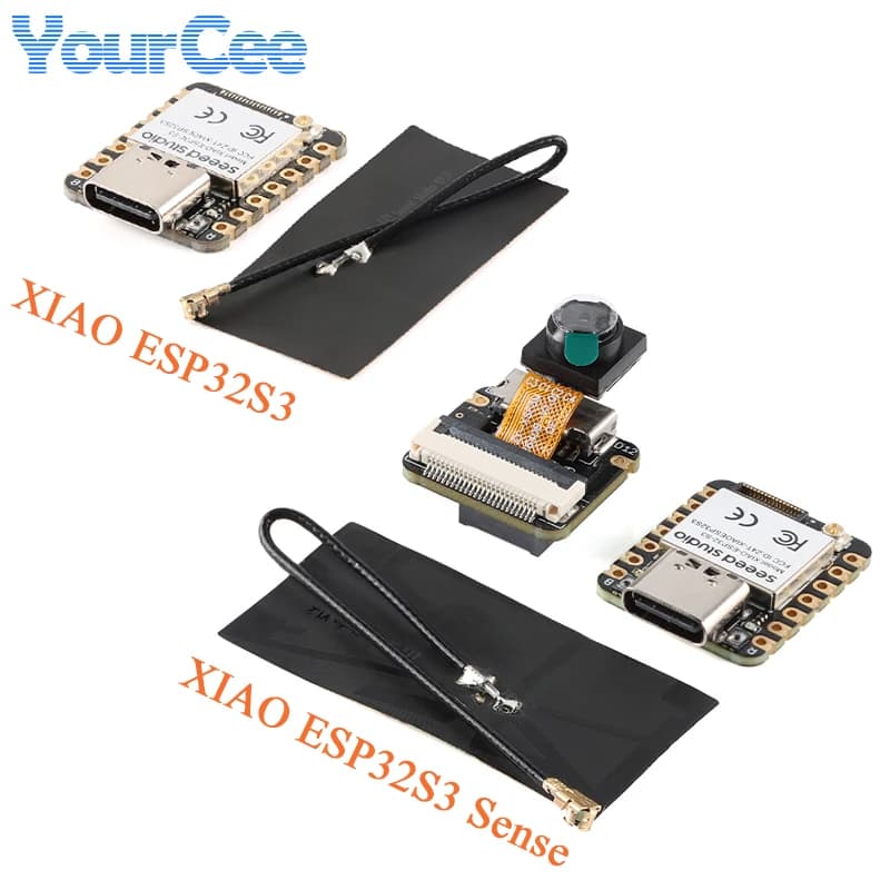 2pcs/1pc Seeeduino XIAO ESP32S3 Sense Seeed Studio ESP32-S3 2.4G WiFi Wireless BLE Mesh 5.0 8MB Flash OV2640 Development Board