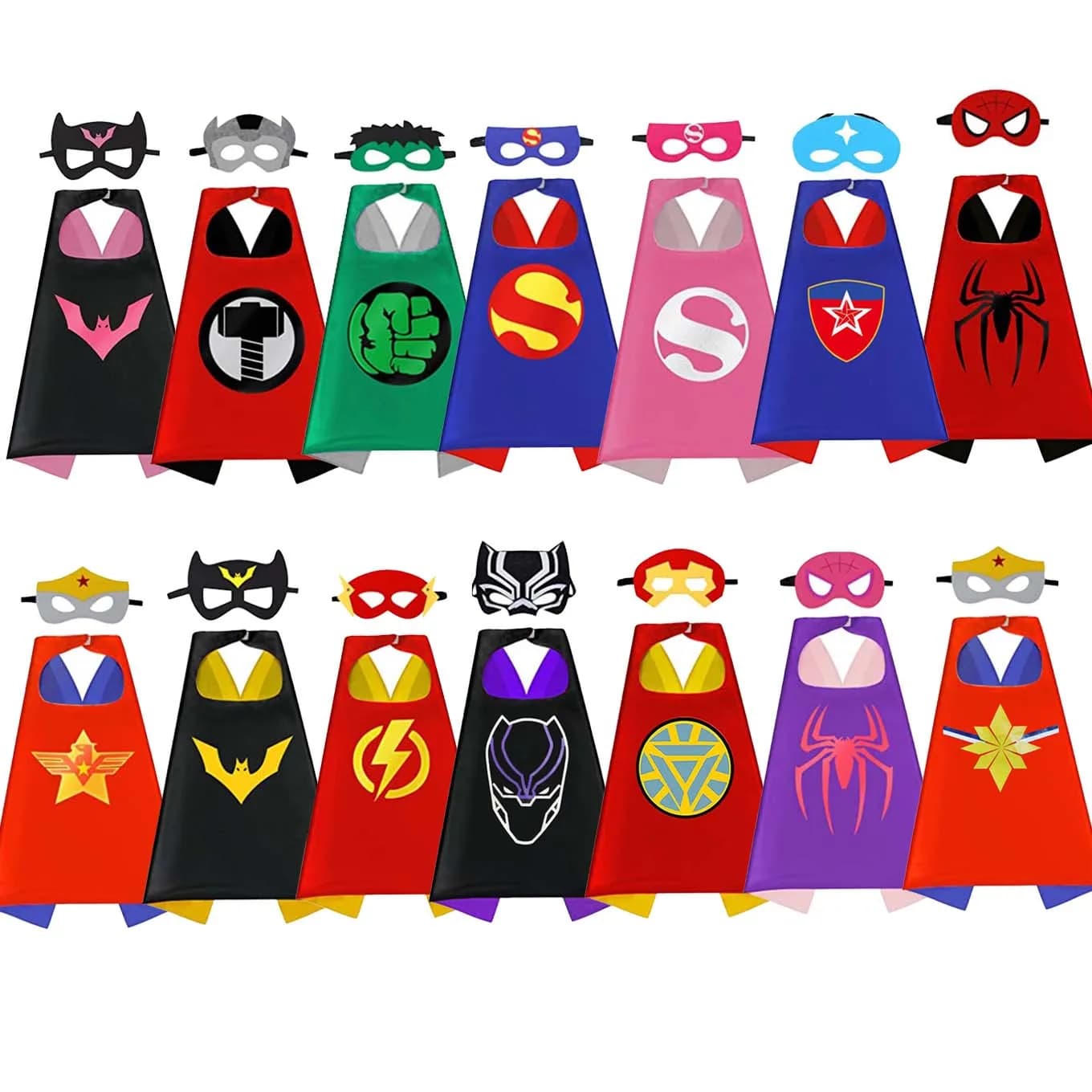 Christmas cosplay Superhero Capes for Boy girl Gifts Boys Cartoon Dress Up Costumes Party Supplies Easter halloween Gifts