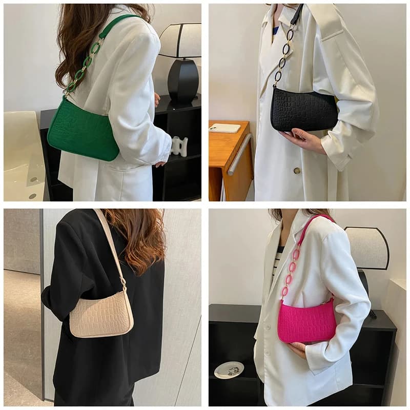 Lady Felt Armpit Design Luxury Tote Released Fashion Ladies Handbag Under Crescent Small Square Bag