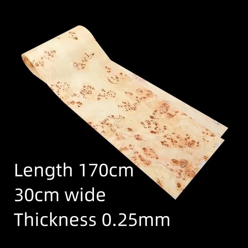 Natural Poplar Wood Veneer Sheet For Drum Set Table And Cabinet Decoration