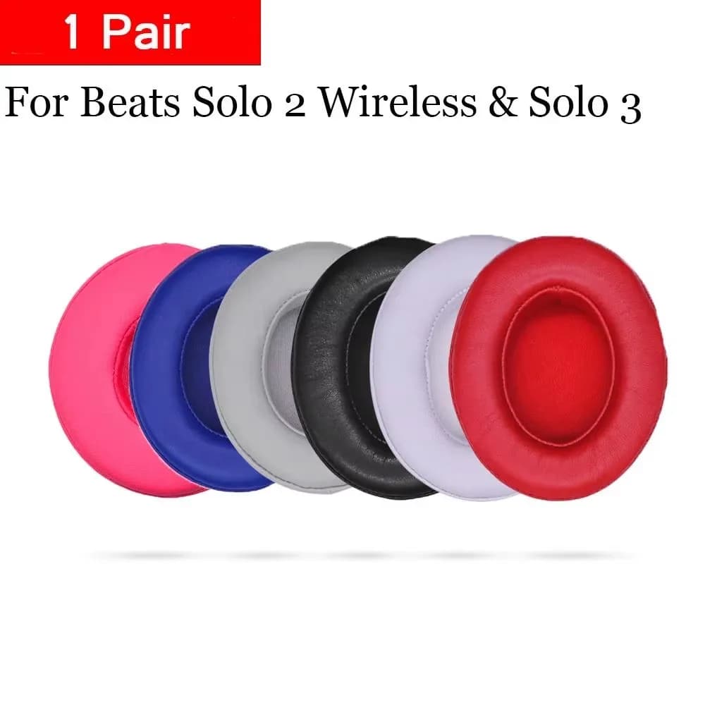 1 Pair Ultra-soft Foam Ear pads Replacement Sponge Cushion Earbuds for Beats Solo 3 2 Wireless Bluetooth Headphone earpads