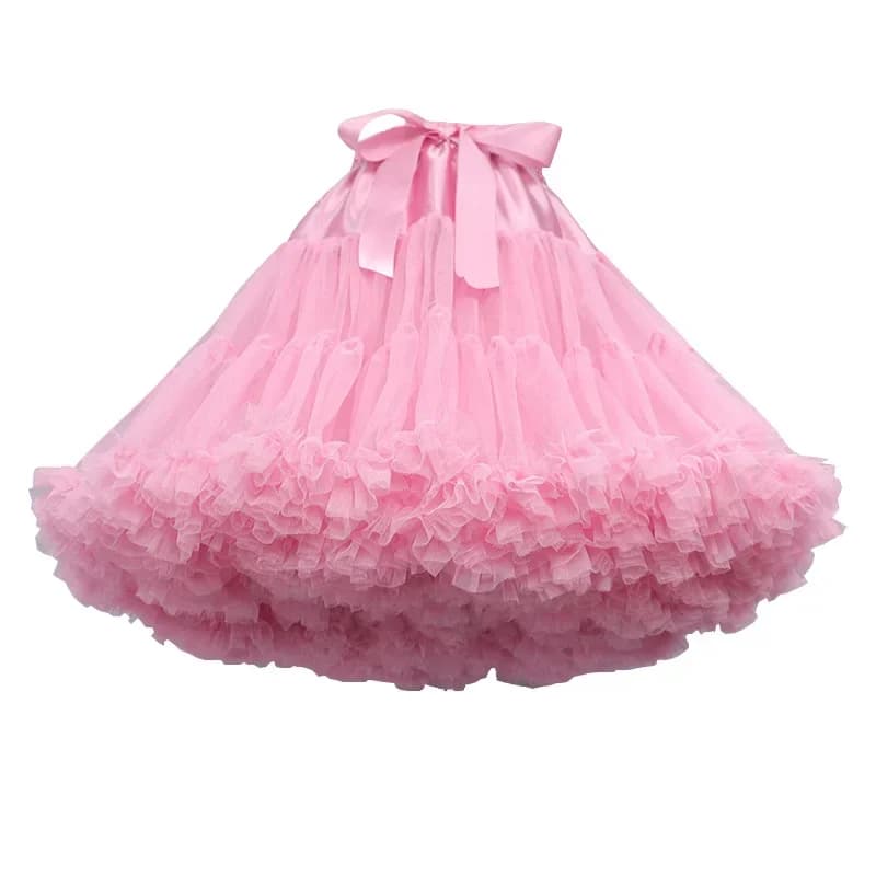 Bridal Ballet Short Petticoat Tulle Rockabilly Crinoline New Underskirt Ball Gown Lolita Cosplay Swing Tutu Blouse Dress