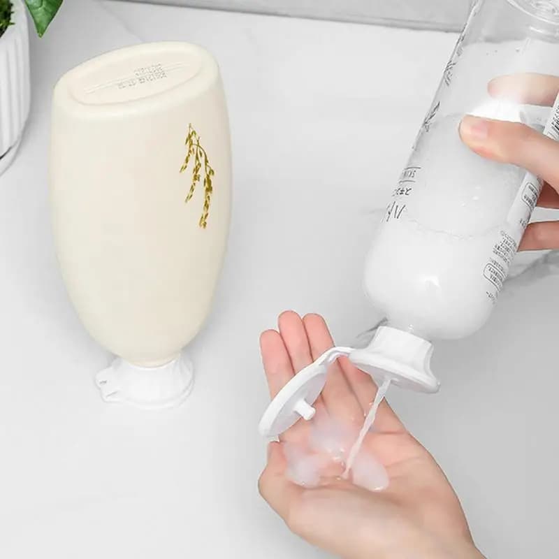 Inverted Bottle Caps Inverted Caps Flipping Bottle Set 6Pcs 3 Sizes Adapters Transfer Connector Get Every Drop Out Of Lotions