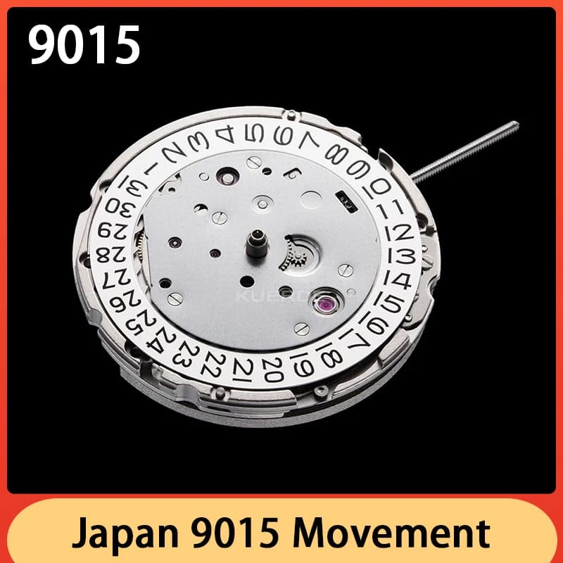 NEW Japan 9015 Mechanical Movement Ultra Thin 24 Jewels Premium Automatic Self-winding Watchmaker Replacement Mechanism
