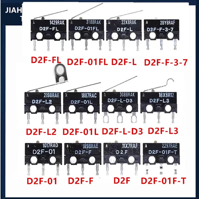 1PCS 2PCS 5PCS 10PCS Original stroke microswitch D2F-L L2 L3 01L L-D3 01F-T FL 01FL L D2F-F-3-7 D2F-5 5L D2F-F D2F-01F-T