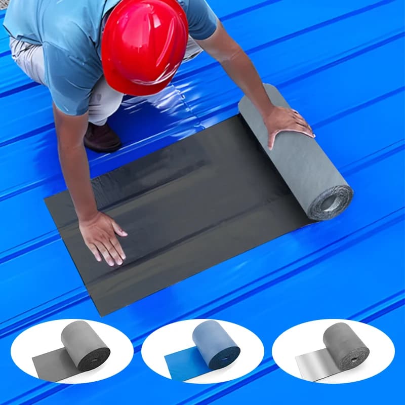 Waterproof tape, waterproof coiled material and self-adhesive roof sealant have the functions of heat insulation/sound insulatio