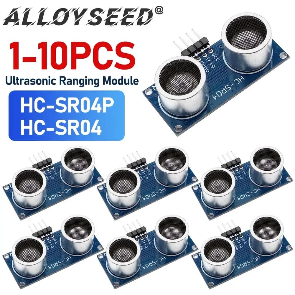 10-1PCS HC-SR04P HC-SR04 Ultrasonic Ranging Module Ranging Sensor Module 3-5.5V Wide Voltage Performance Is Stronger