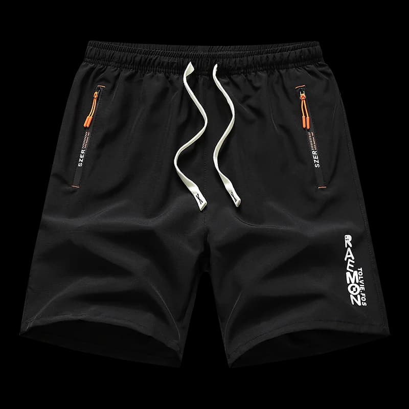 【 M-8XL 】 Large men's shorts, quick drying breathable five quarter pants, mid length pants, straight leg casual running sports p