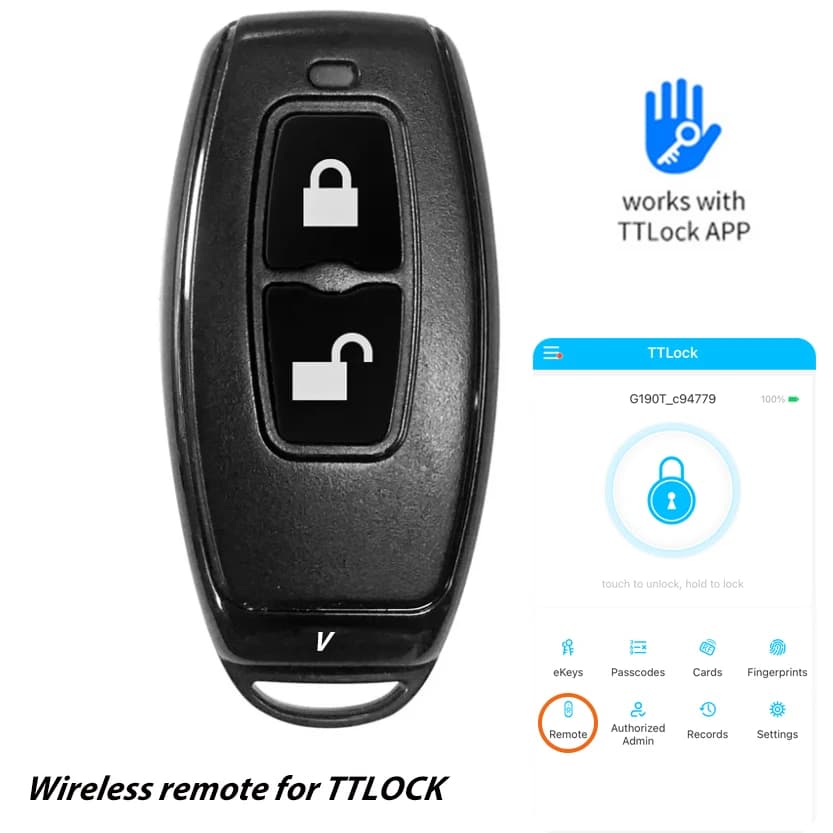 TTLOCK Bluetooth Remote Controller Wireless Emitter For TTLOCK Door Lock Access Control Machine