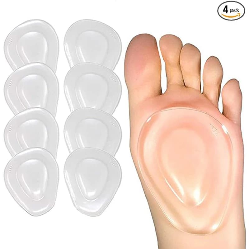 Metatarsal Pads Ball of Foot Cushions 2pcs Gel Ball Feet Pads Mortons Neuroma Callus Foot Pain Relief Bunion Forefoot Support