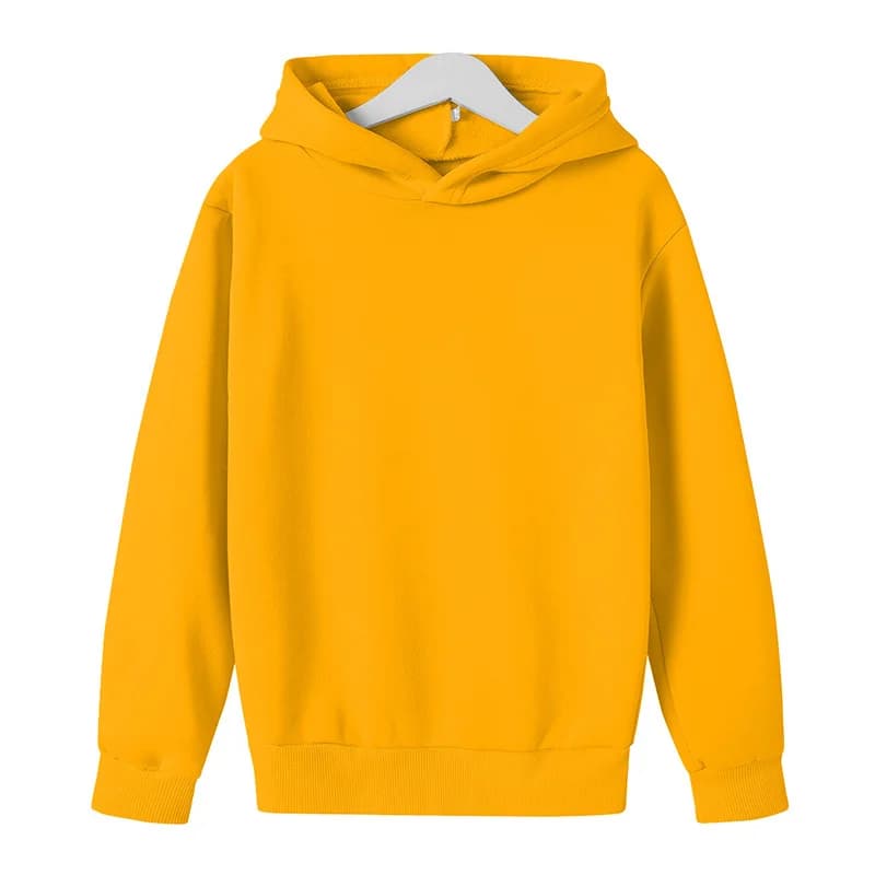 Kids hot selling spring and autumn hoodies for boys and girls, casual hoodies for kids aged 2-12, solid color hoodie tops