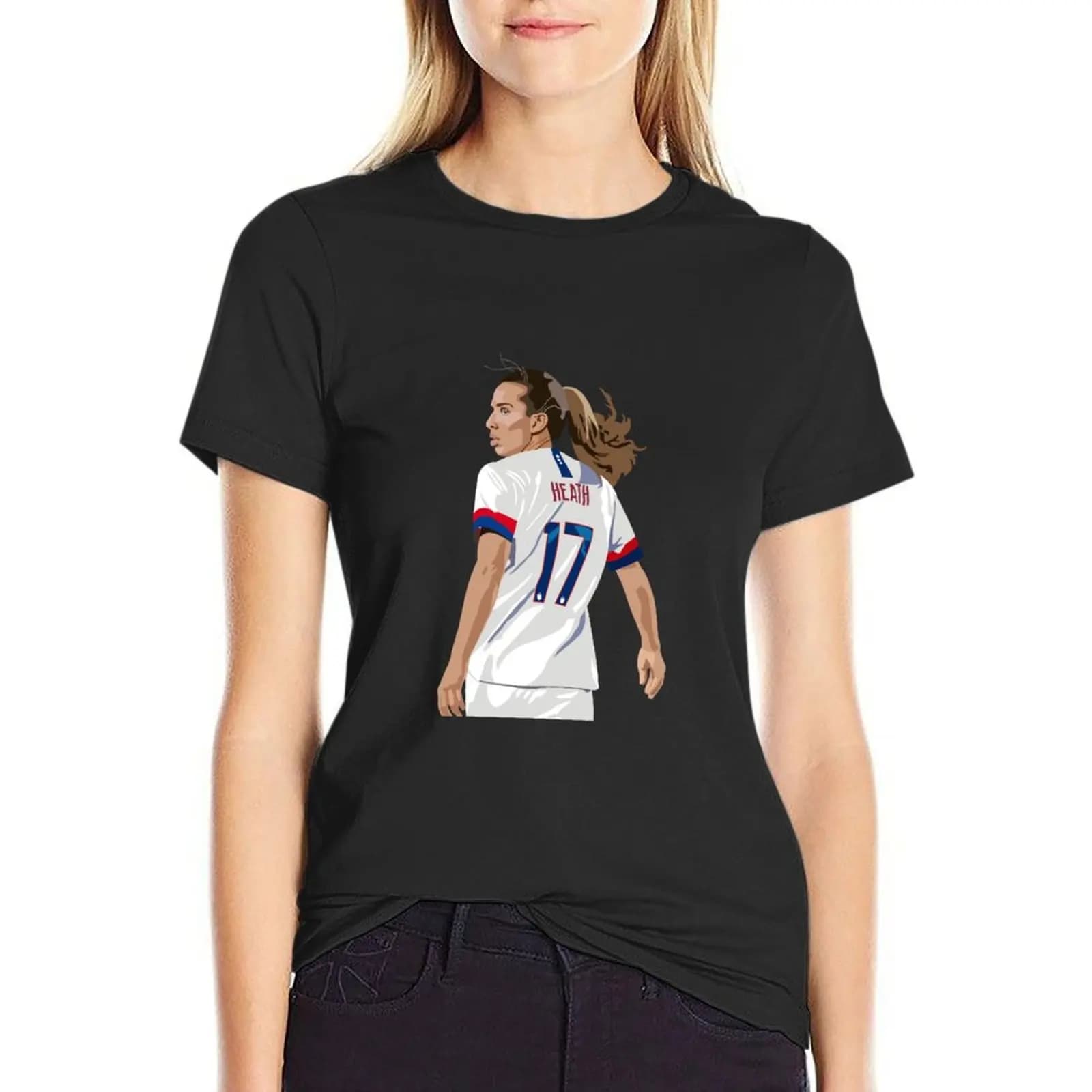 tobin heath away jersey T-Shirt vintage clothes kawaii clothes oversized t-shirts for Women pack