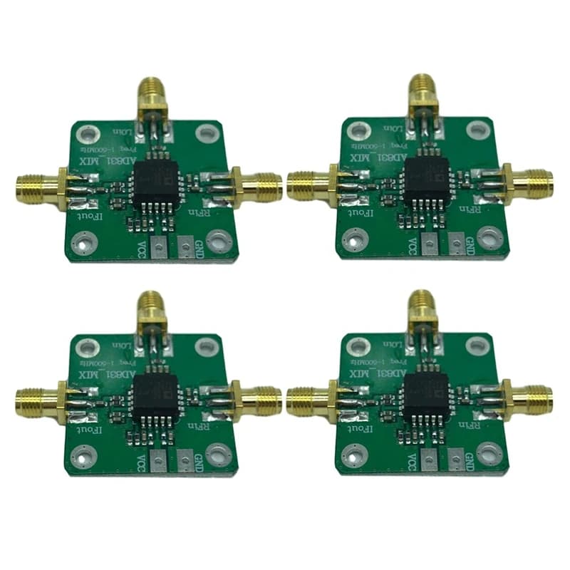 4Pcs AD831 High Frequency Transducer RF Mixer Module 0.1-500Mhz Bandwidth RF Frequency Converter