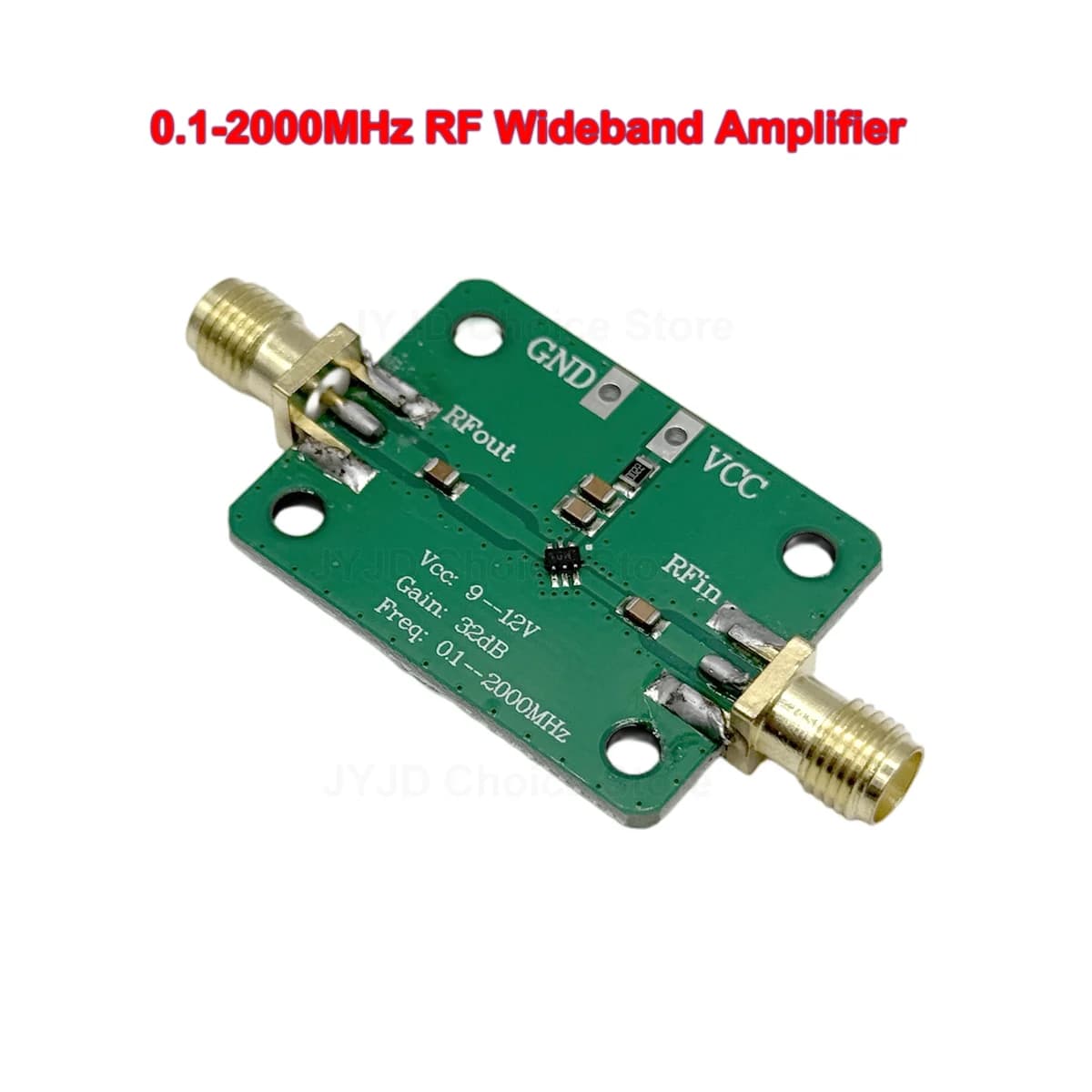 0.1-2000MHz RF Wideband Amplifier High Gain 30dB Low-noise Amplifier LNA Development Board