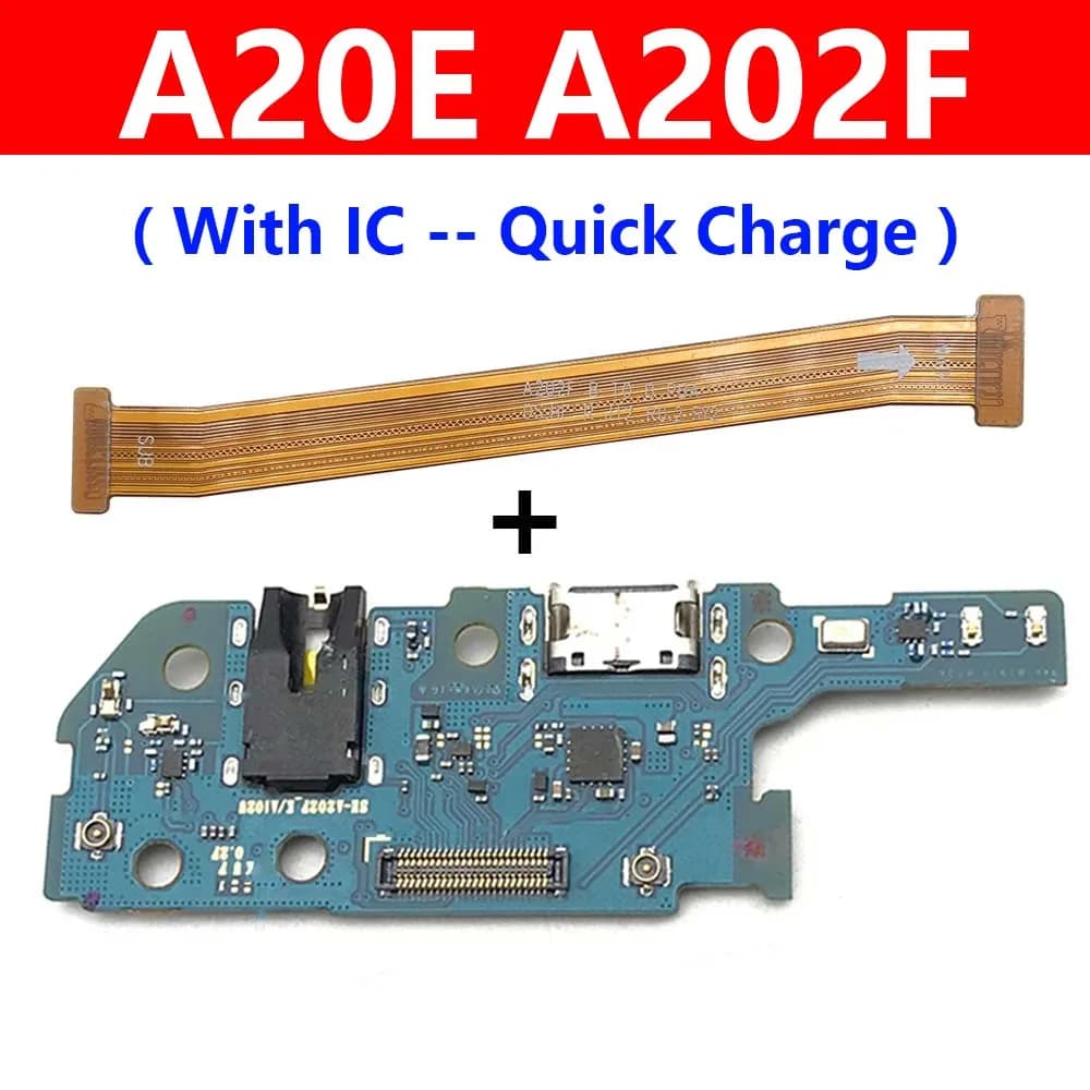 For Samsung A20E A202F A202 Dock Charger Connector Board USB Charging Board Port Mainboard Main Flex Cable