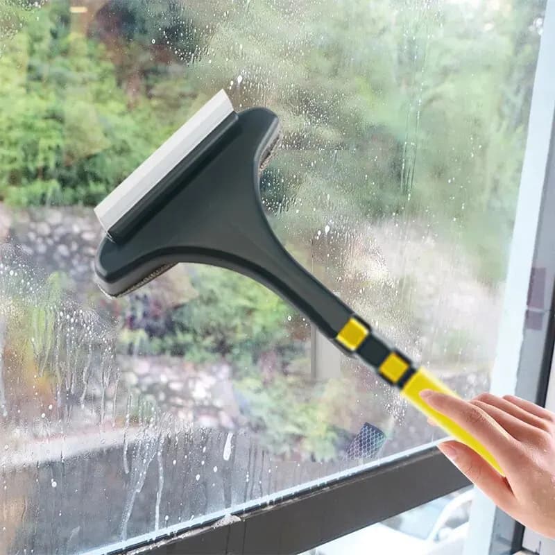 Multifunctional Anti-mosquito Screen Brush Glass Brush Washer Window Car Glass Dust Washing Household Long Handle Cleaning Tool