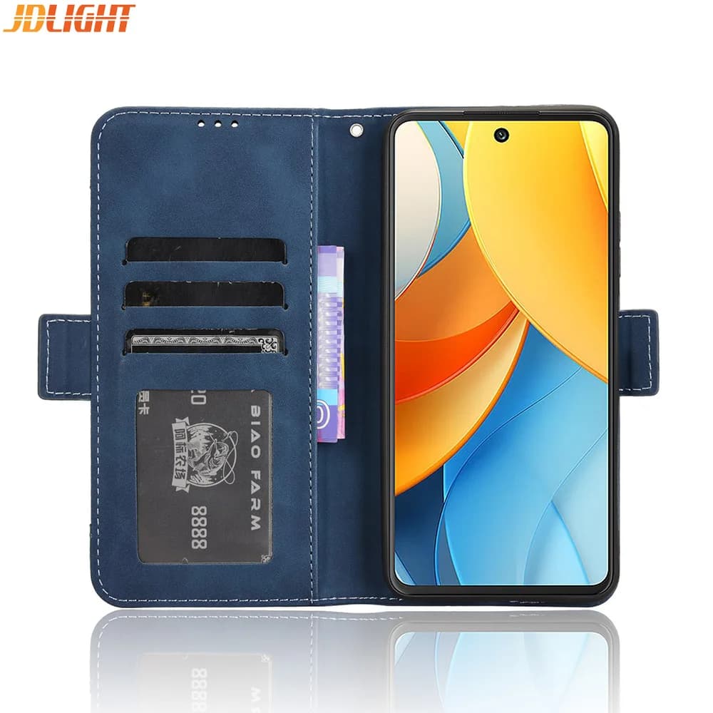 For ZTE Axon 60 Lite / Blade V60 Vita Wallet Case Magnetic Book Flip Cover Card Photo Holder Luxury Leather Mobile Phone Cases