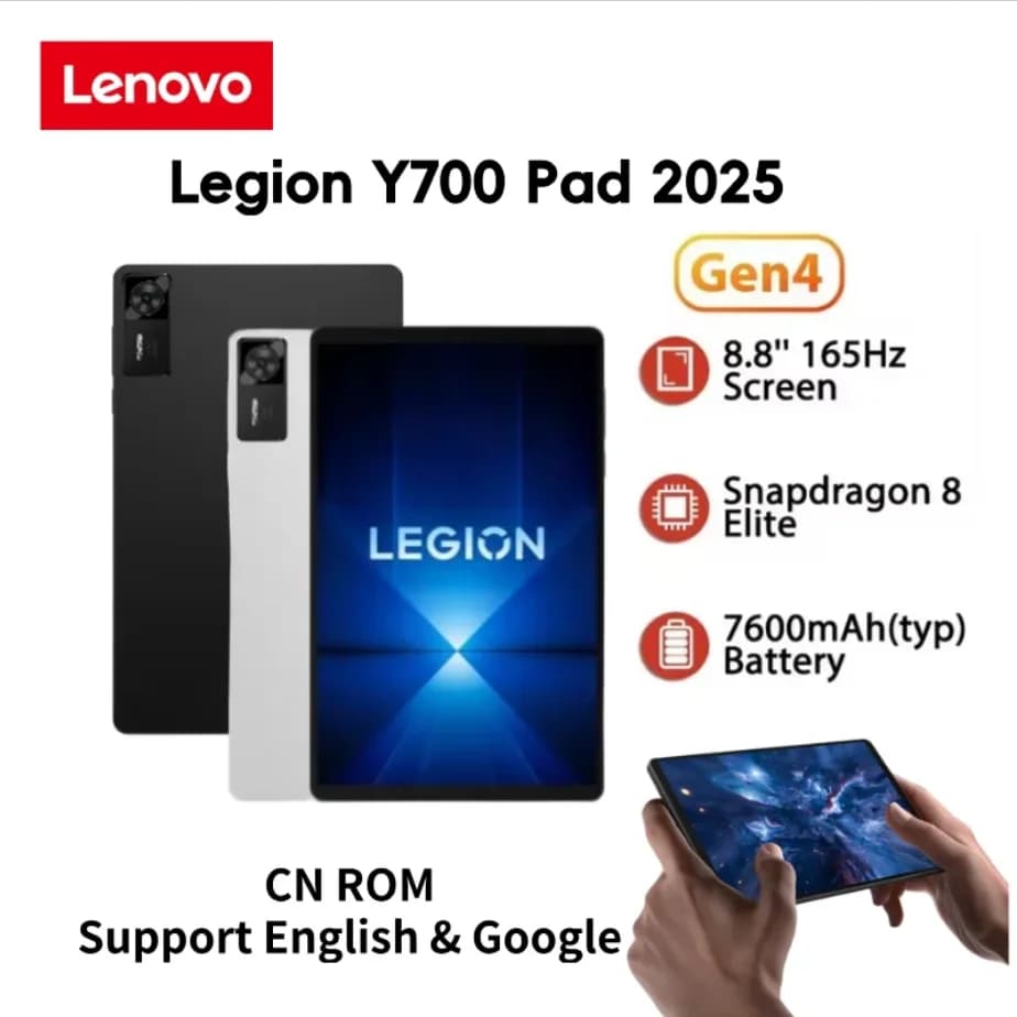 Lenovo Legion Y700 2025 CN Android Pad Gen 4 TB322FC Gaming Tab 12/256GB 16/512GB Snapdragon 8 Elite 8.8" 165Hz 7600mAh Tablets