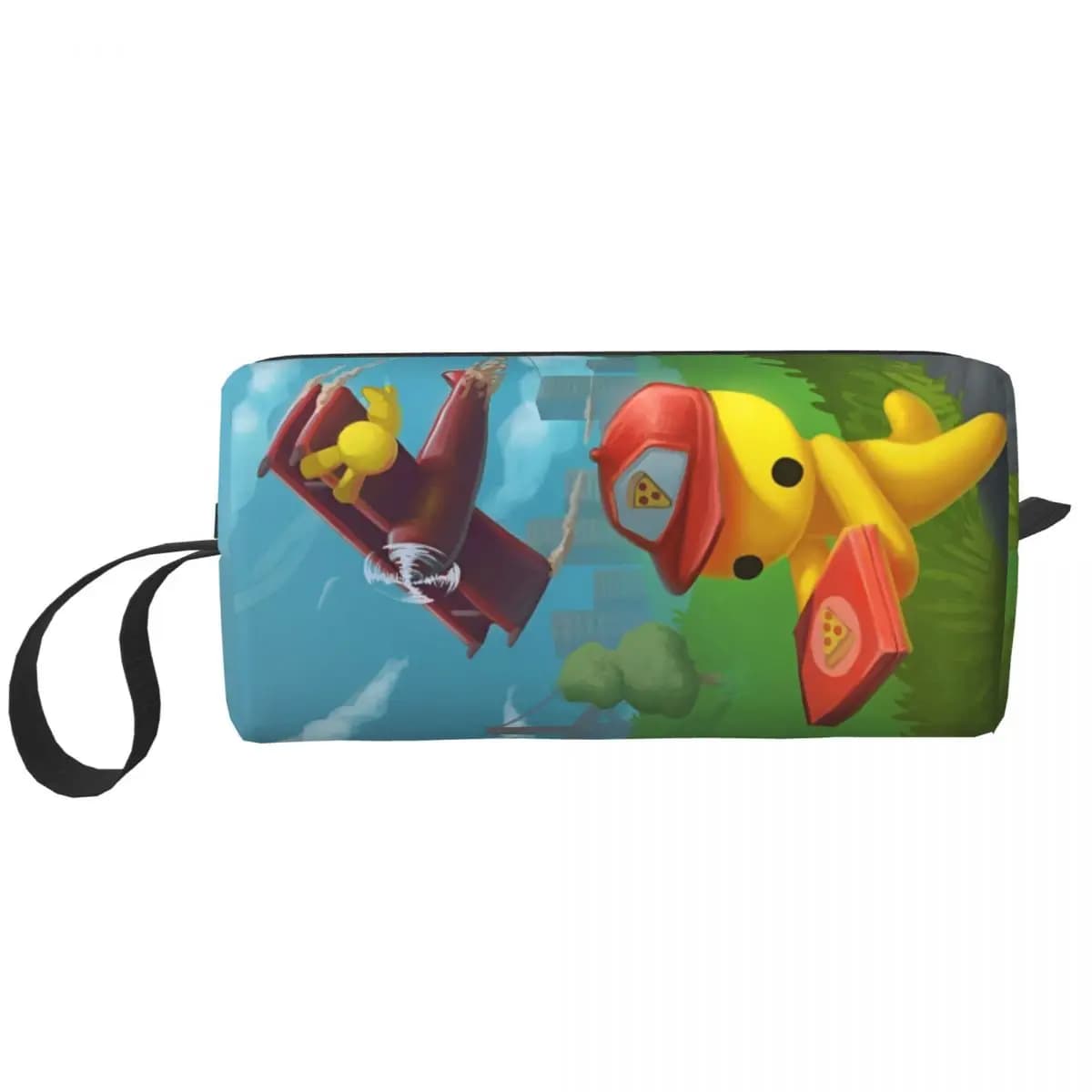 Wobbly Life Gaming Funny Makeup Bag Pouch Zipper Hot Games Cosmetic Bag Travel Toiletry Bag Organizer Storage Purse Men Women