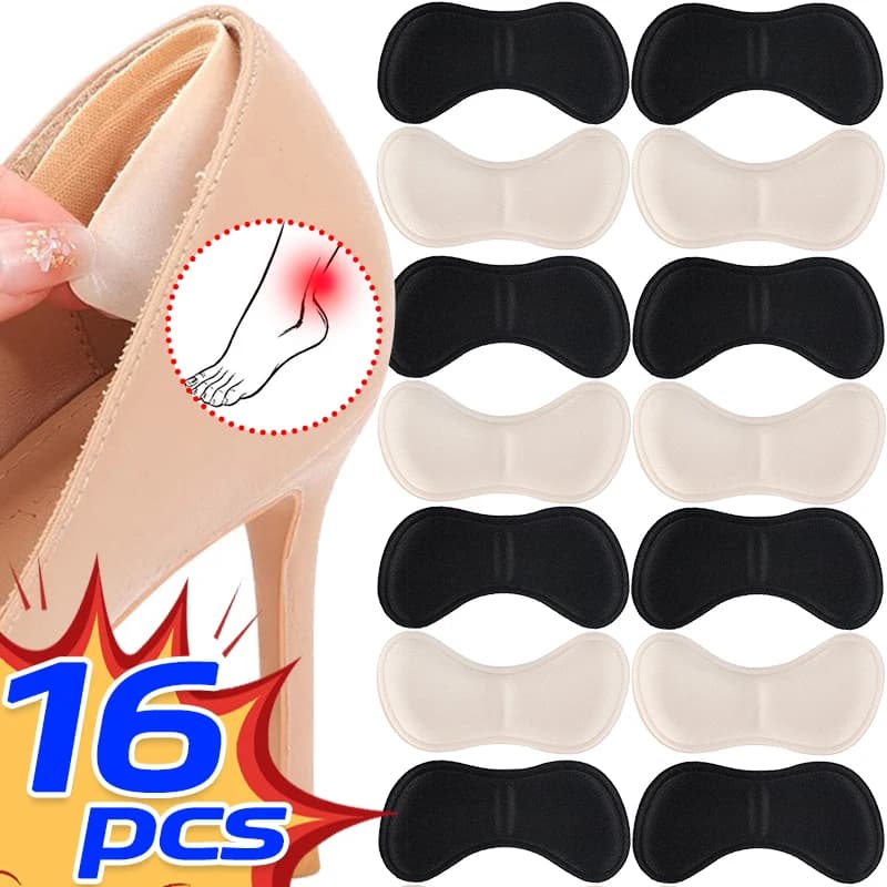 Elastic Sponge Heel Stickers High Heels Leather Shoes Anti Fall Patch Unisex Avoid Friction Heel Pads Pain Relief Shoe Inserts