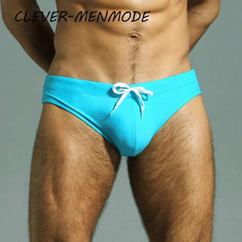 Men's Sexy Swimming Briefs Swimsuit Summer Beach Bikini Fashion Fetish Beach Breathable Large Pouches Surf Shorts Beachwear