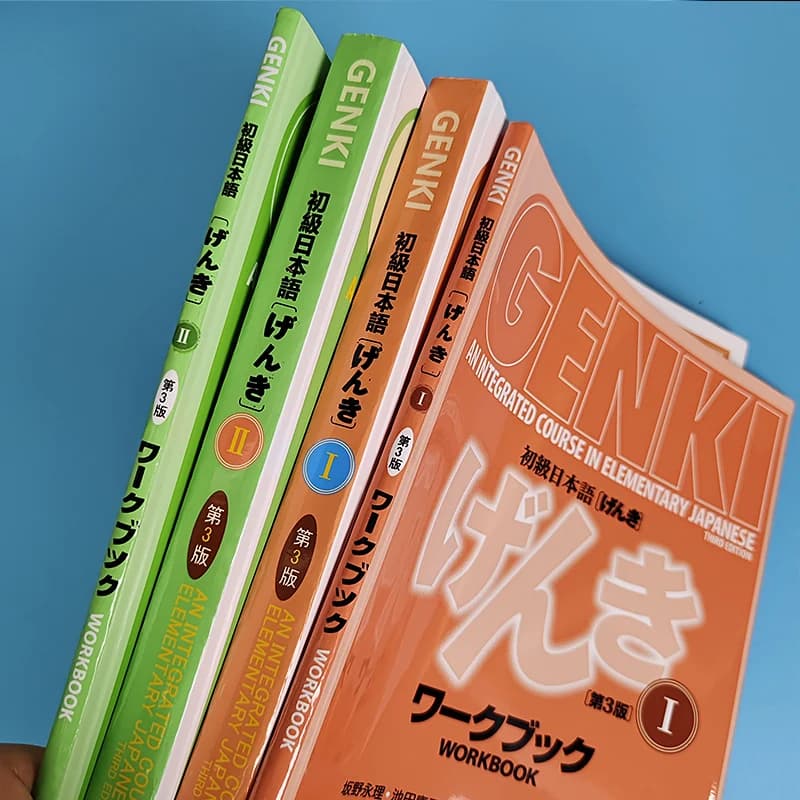Original Genki I II Textbook workbook answer 3rd Edition learn japanese & english Book Integrated Course Elementary books