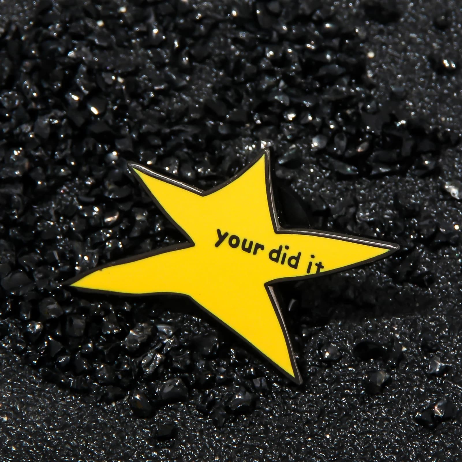 Cartoon Cute Creative Star Enamel Your Did It Art Metal Badge Brooch Fashion Accessories Jewelry Gift
