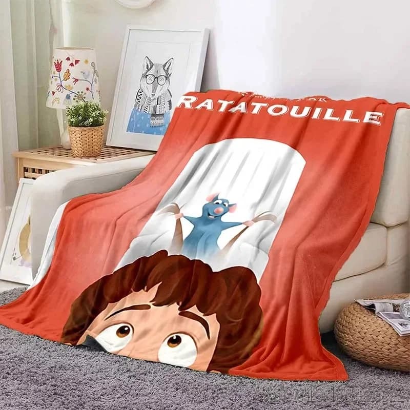 Ratatouille Printed Blanket for Home Travel Soft and Comfortable Blanket for Adults and Children Cartoon Warm Blanket