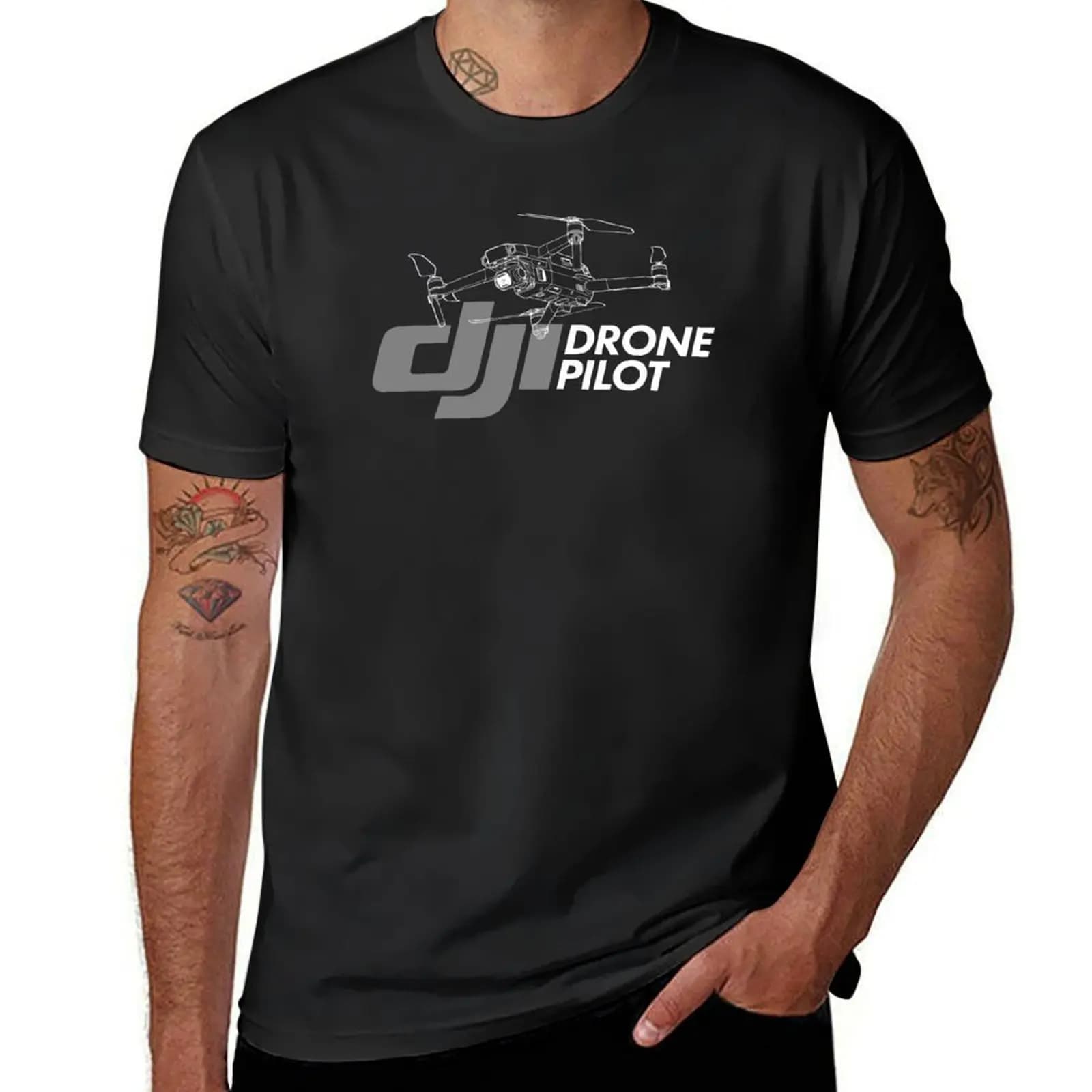 Dji Drone Pilot (Drone Operator) T-Shirt new edition anime clothes Clothing Tee Top Oversized Male Men Streetwear Fashion Unisex